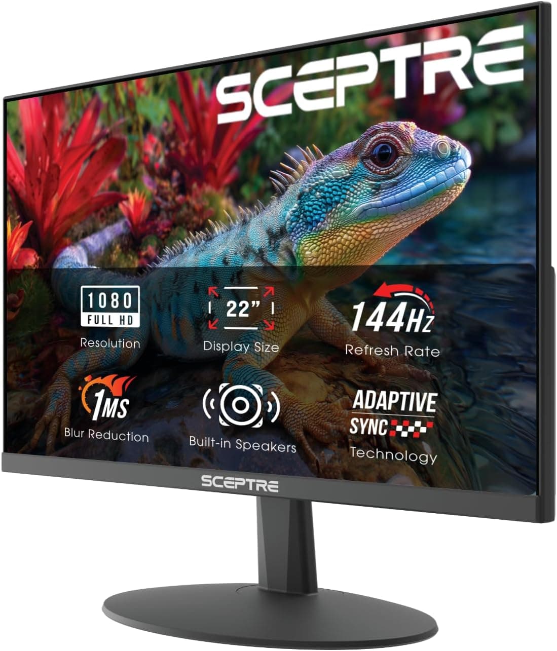 Sceptre 22-Inch Gaming Monitor E225W-FW144, 2026, product photograph